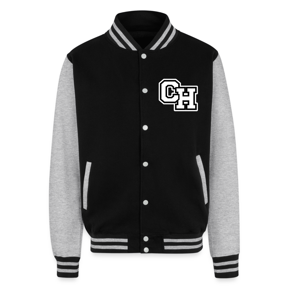 Mission Fits Varsity Jacket - black/heather grey