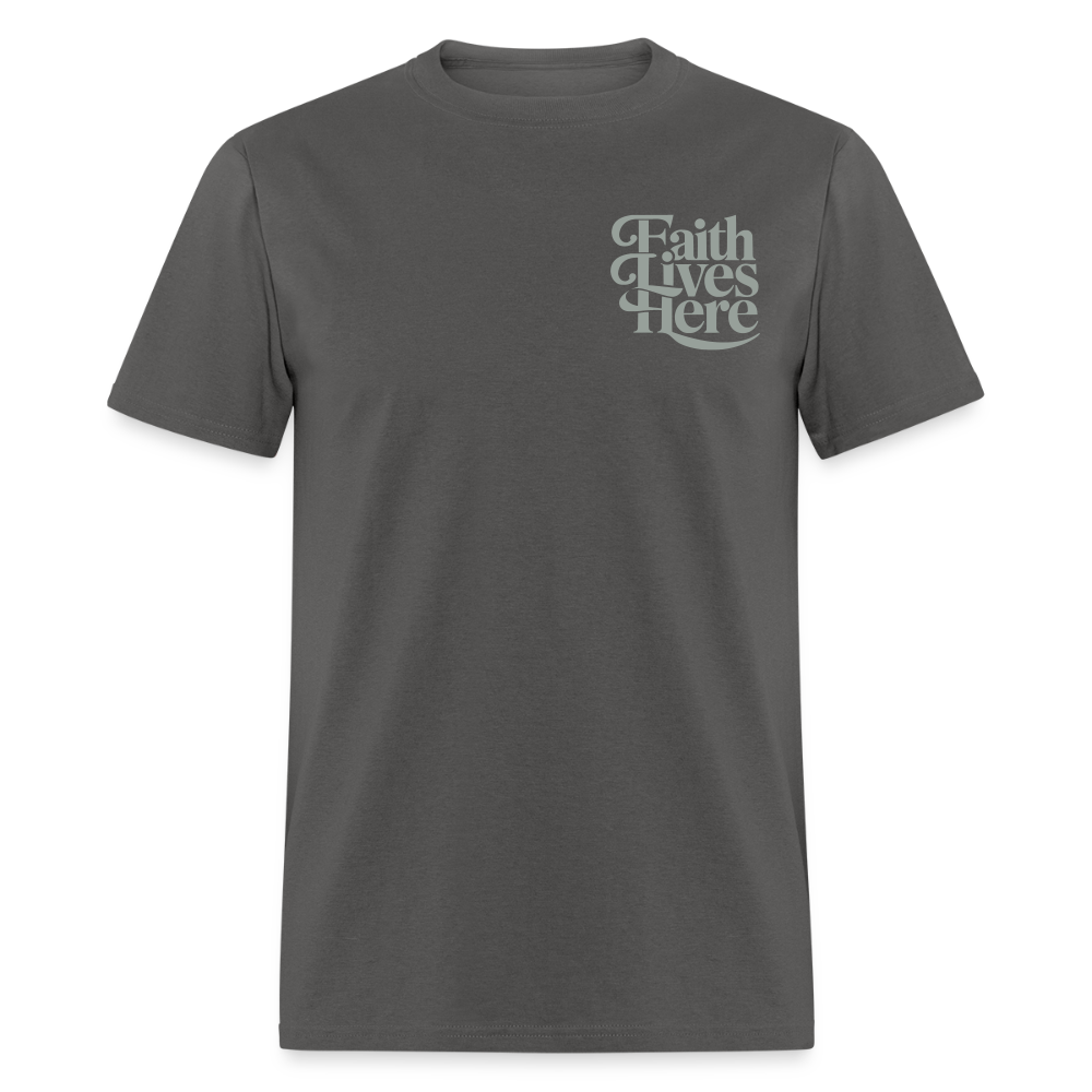 Faith Example Grey Tee - charcoal