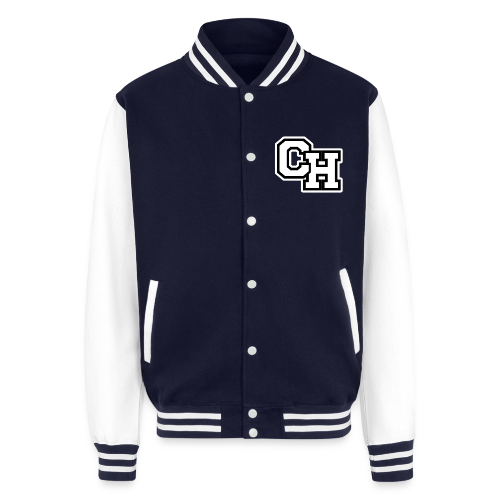 Mission Fits Varsity Jacket - navy/white