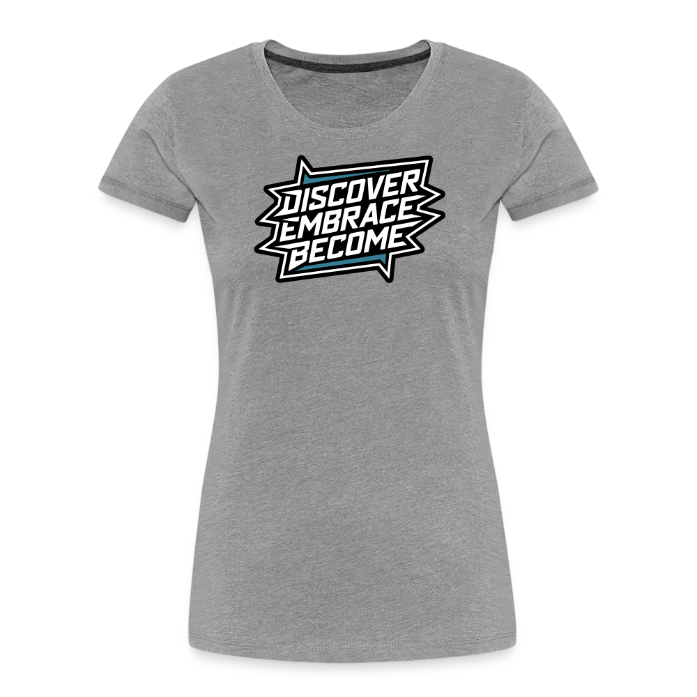 Mission Fits Womens U-Neck T-Shirt (Grey) - heather gray