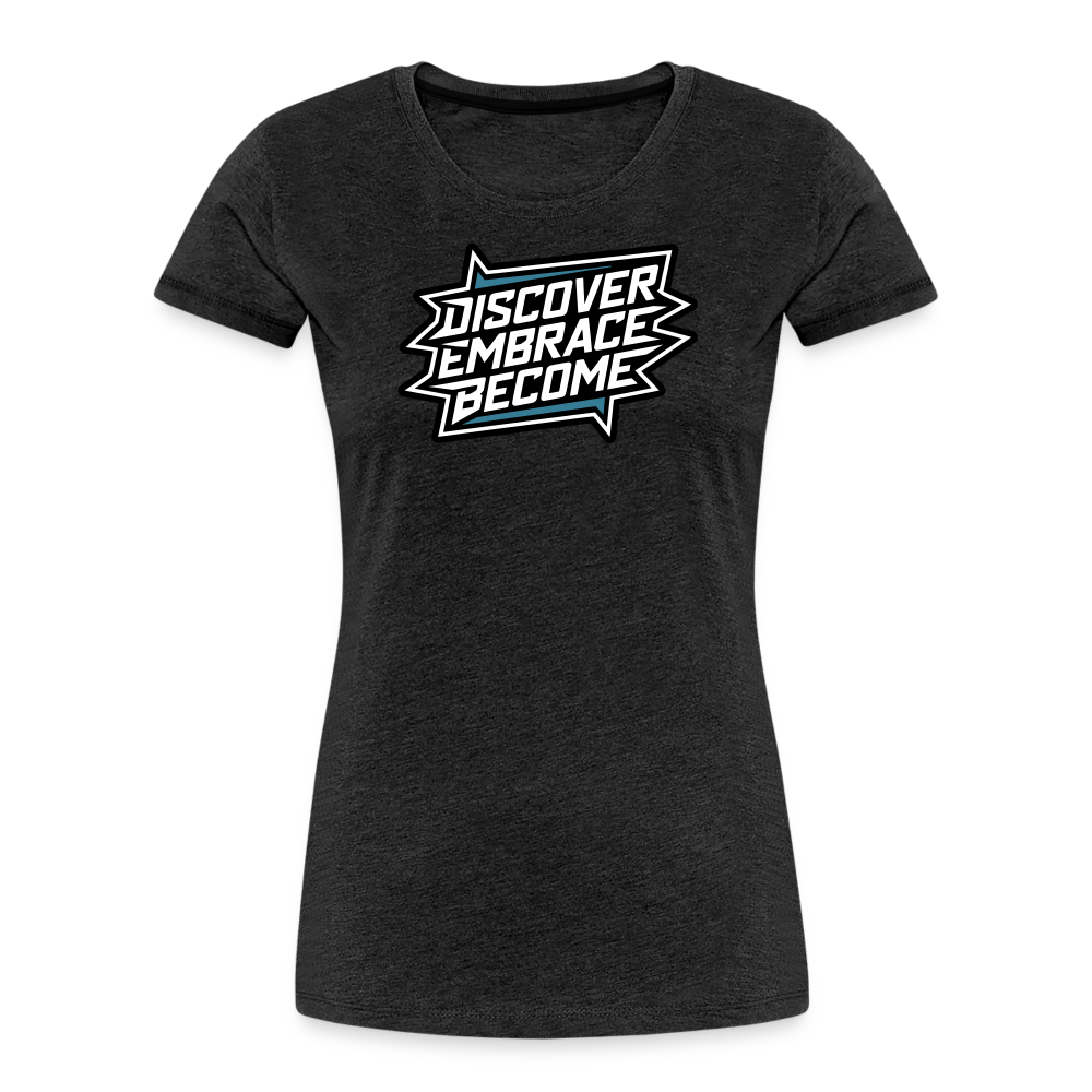 Mission Fits Womens U-Neck T-Shirt (Grey) - charcoal grey