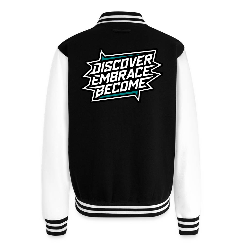 Mission Fits Varsity Jacket - black/white