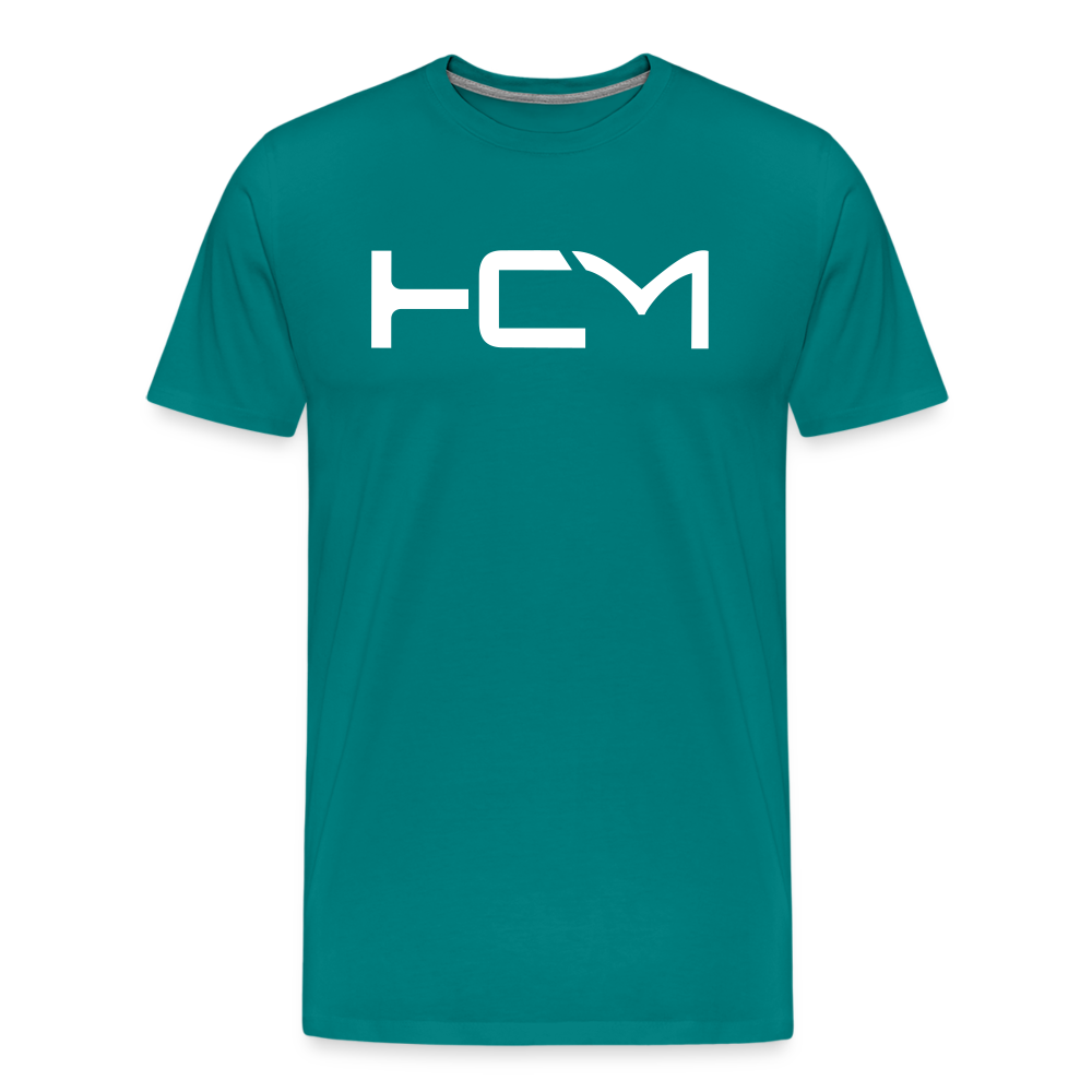 HCM White Letter - Premium T-Shirt - teal