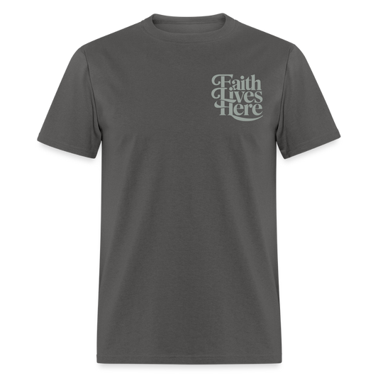 Faith Example Grey Tee - charcoal