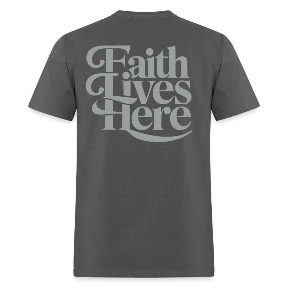 Faith Example Grey Tee - charcoal