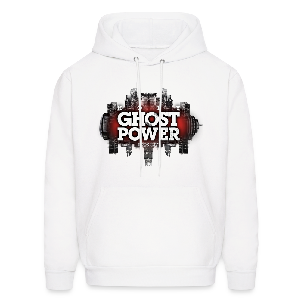 Holy Ghost Power (Red Glow)  - Men's Hoodie - white
