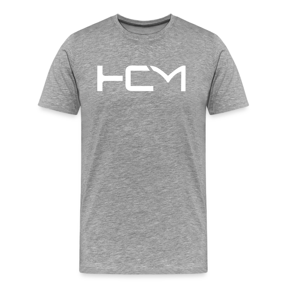 HCM White Letter - Premium T-Shirt - heather gray