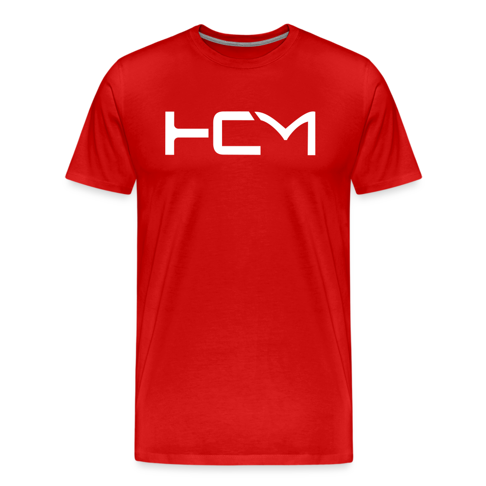 HCM White Letter - Premium T-Shirt - red