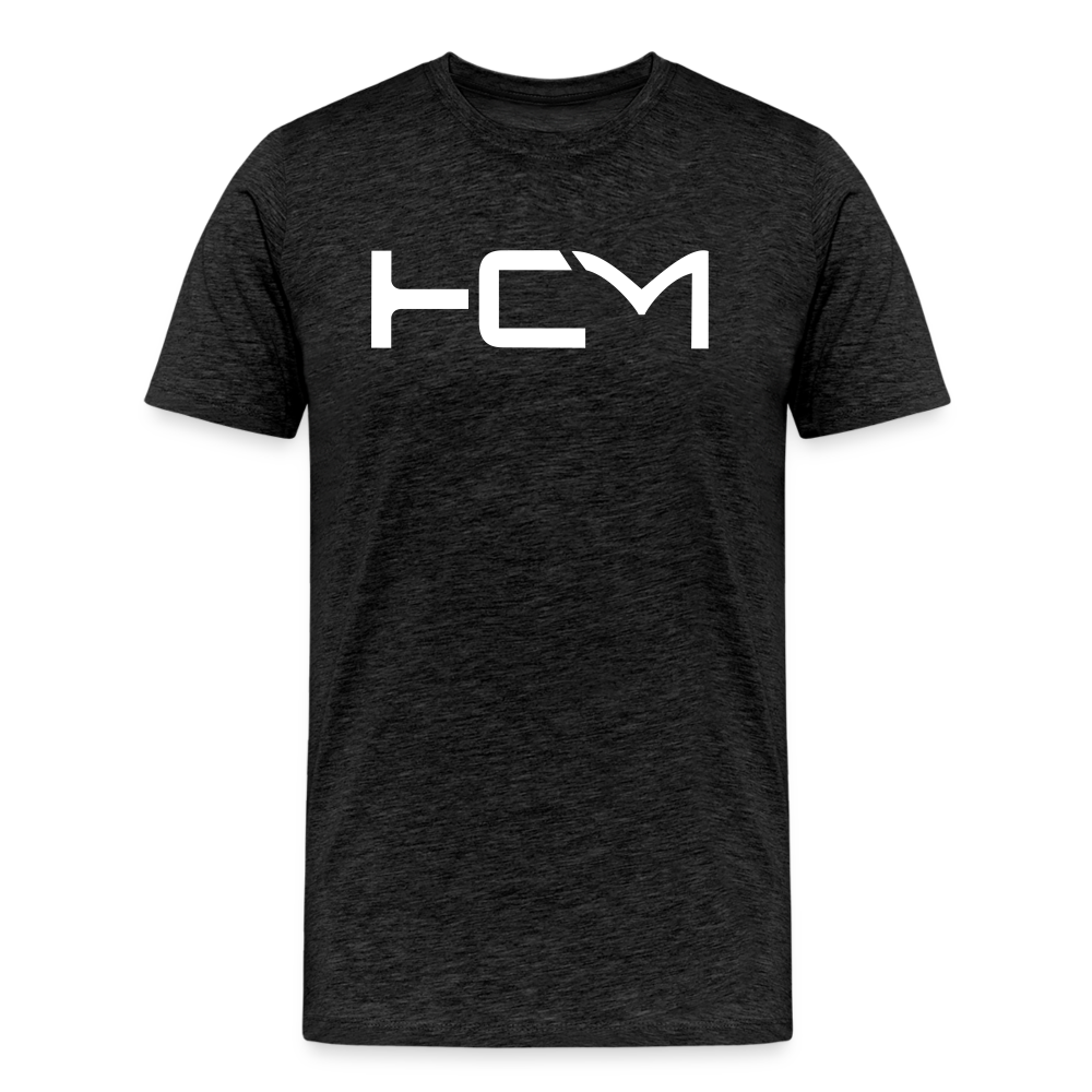 HCM White Letter - Premium T-Shirt - charcoal grey