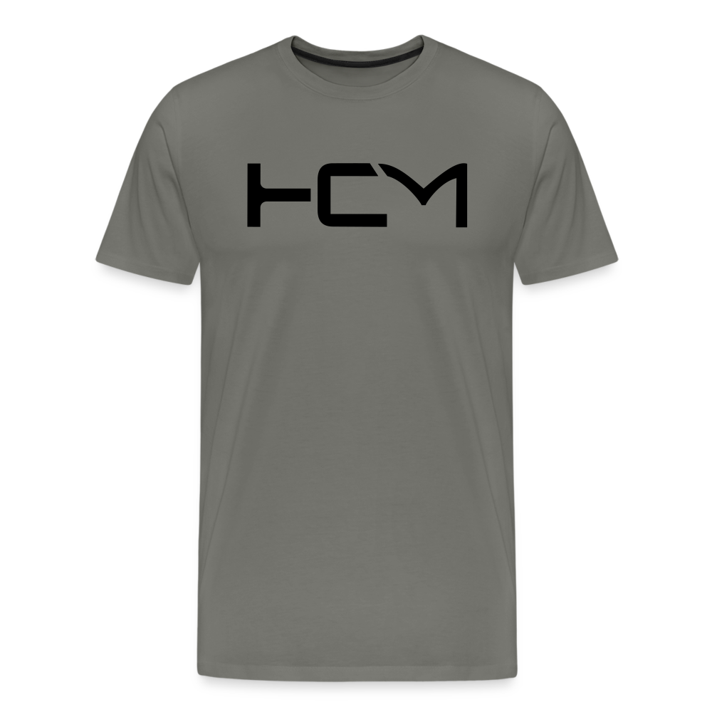 HCM Black Letter - Premium T-Shirt - asphalt gray