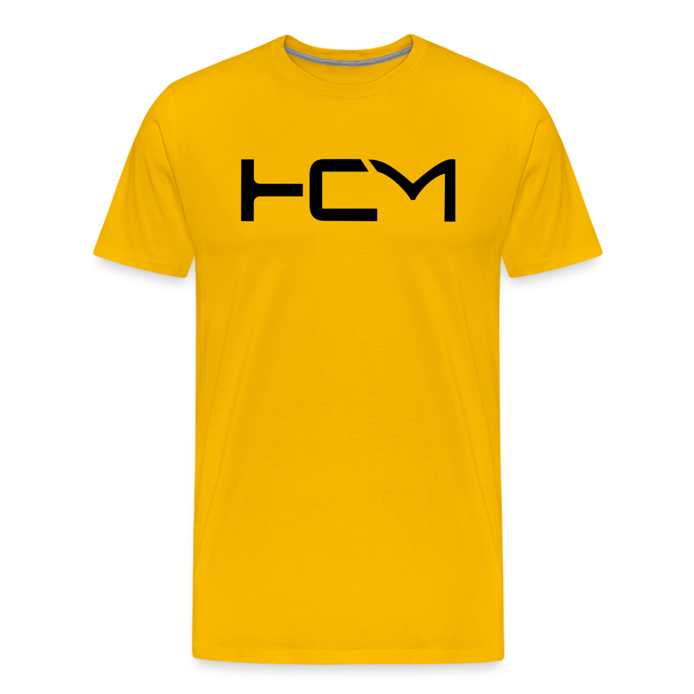 HCM Black Letter - Premium T-Shirt - sun yellow